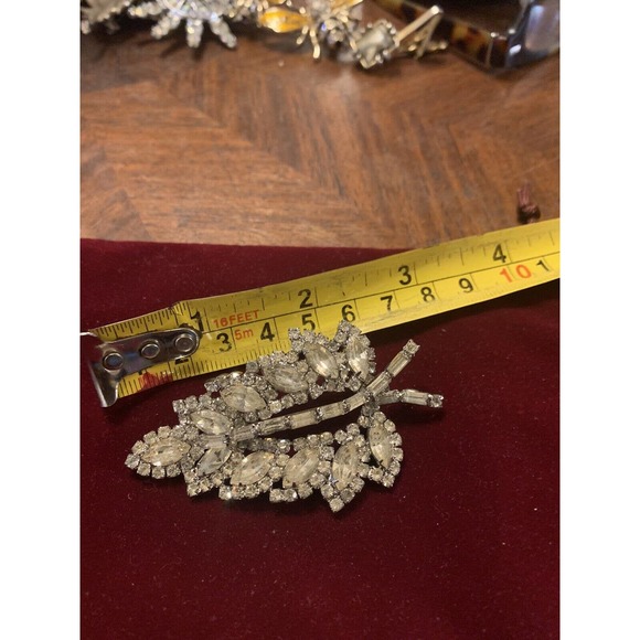 Vintage Clear Stone Sparkling WEISS BROOCH - Picture 10 of 16